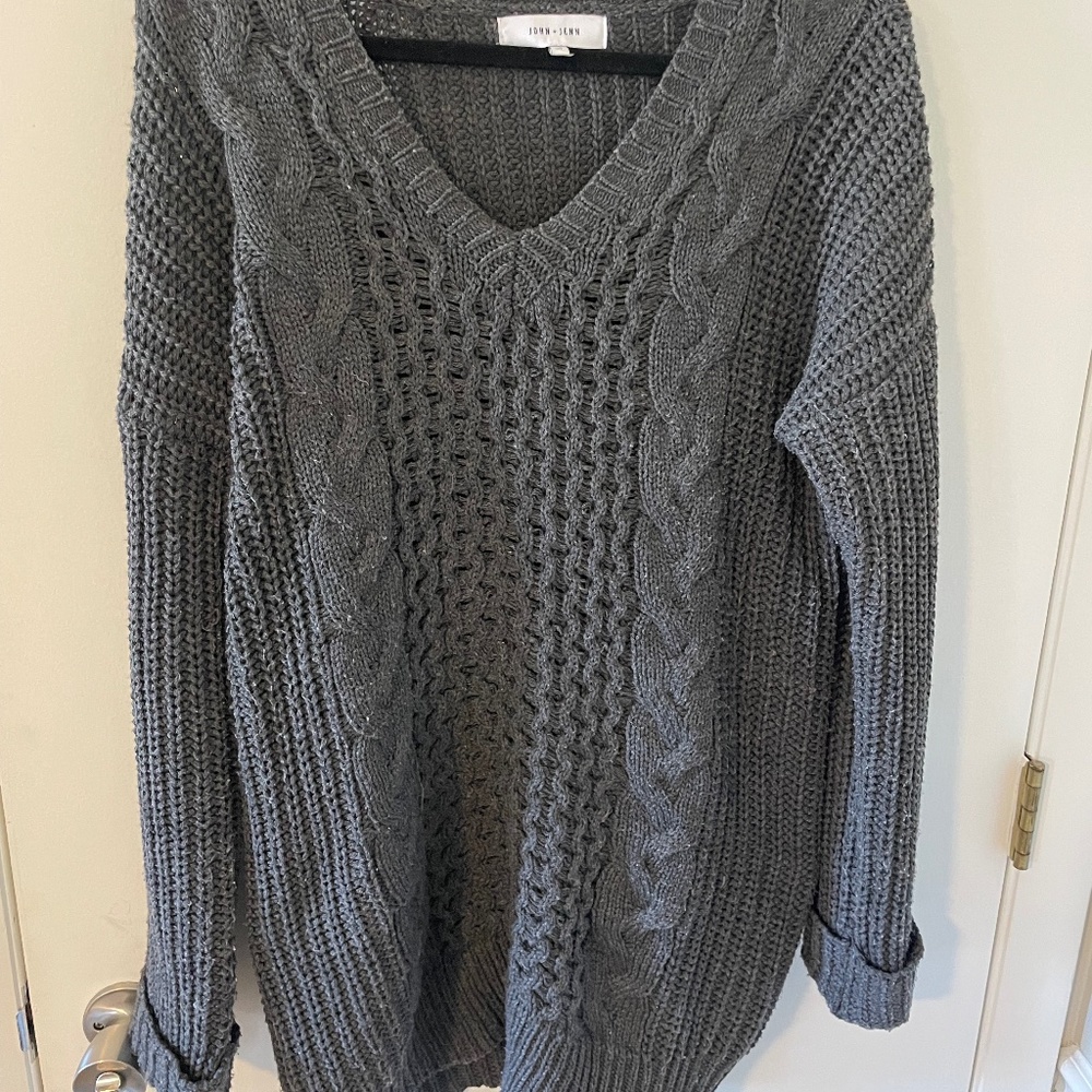 long John + Jenn gray sweater - size S